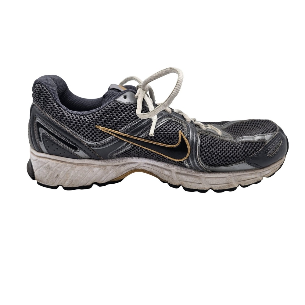 Nike Air Shoes Mens Size 8 Gray Mesh Low‎ Top Running Sneakers 408109-001